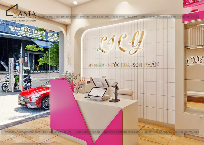 Thiết kế shop mỹ phẩm LiLy, Tiền Giang